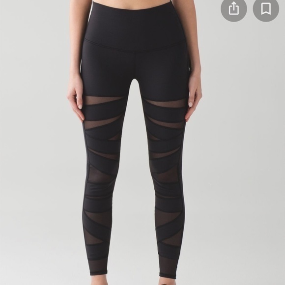 Lululemon Wunder Under Pant (Hi-Rise) Tech Mesh - Picture 2 of 8